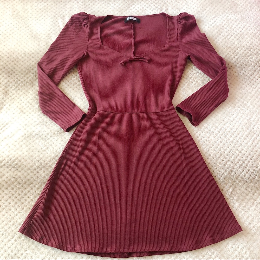 Reformation Annabella mini dress - Garnet